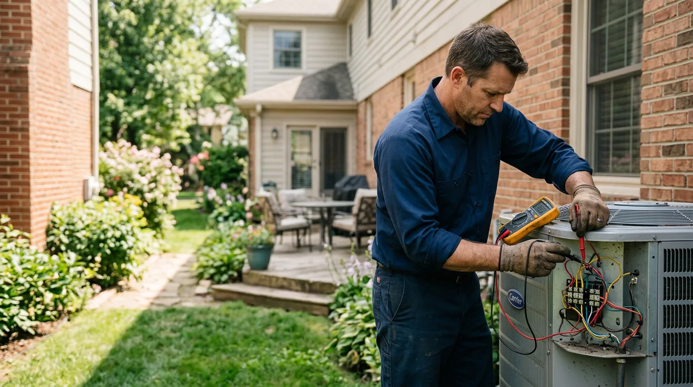 HVAC technician working near Cottage Grove, WI